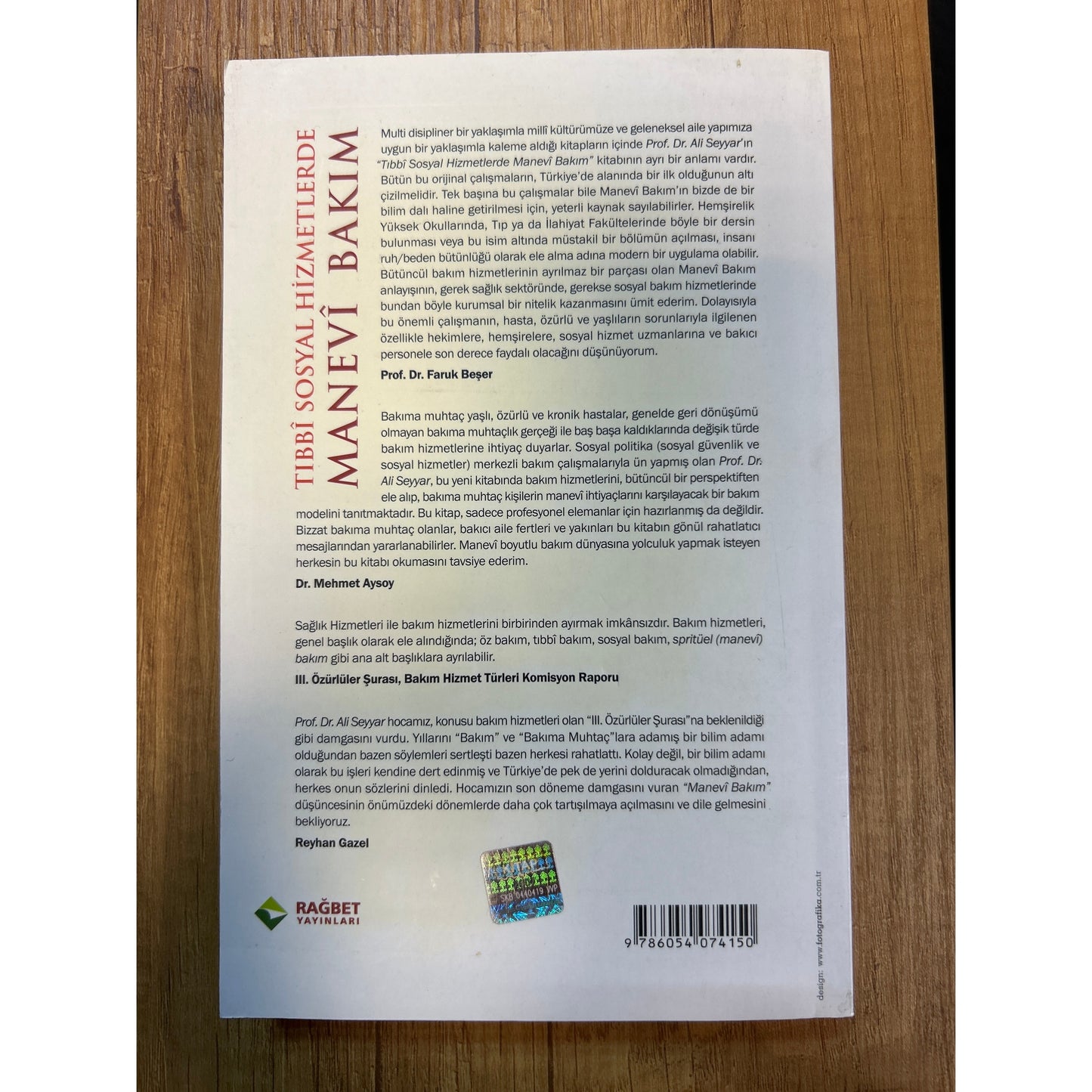 Tıbbî Sosyal Hizmetlerde Manevî Bakım