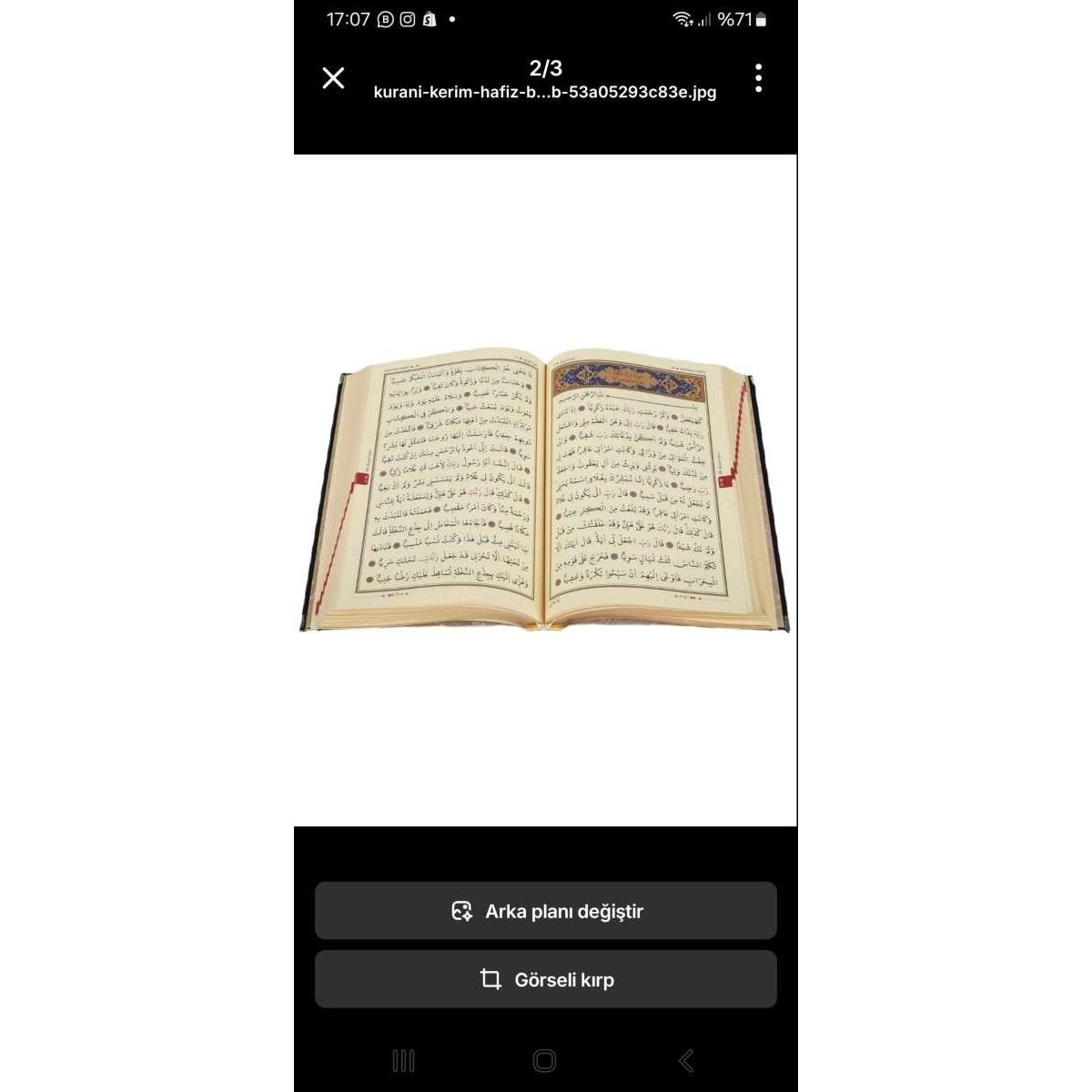 Kuranı Kerim Hafız Boy (Kadife Nakışlı Fuşya) - 8380000000254