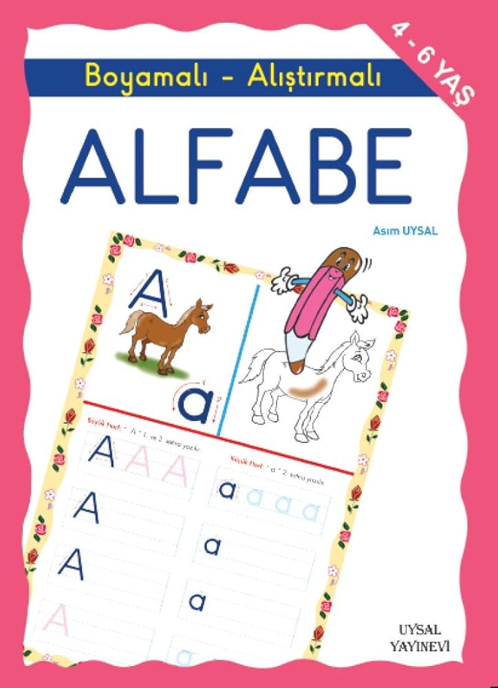 Boyamalı Alıştırmalı ALFABE