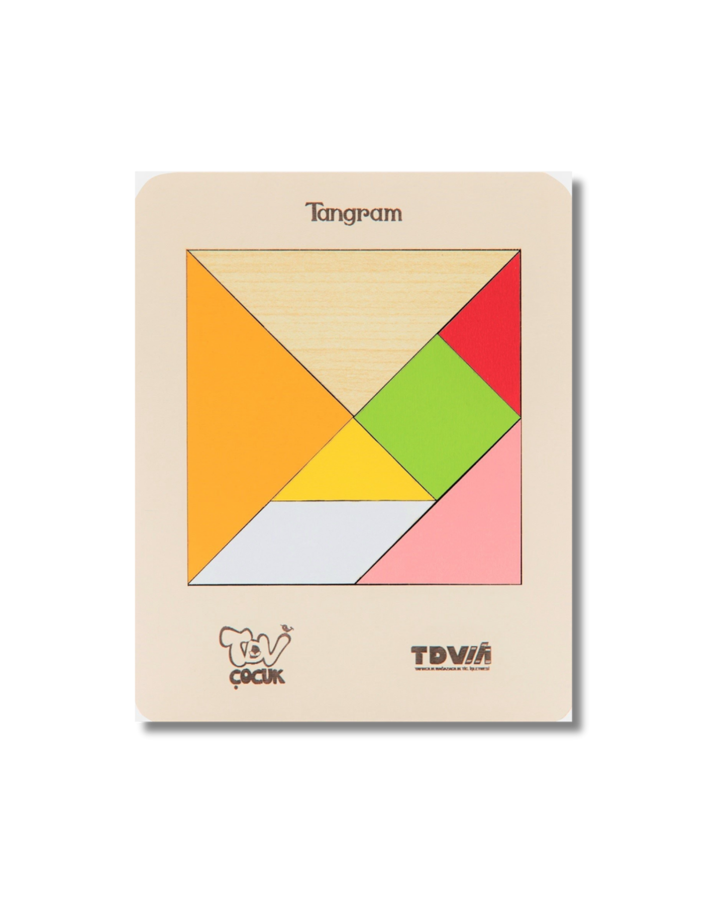 Ahşap Tangram Eğitici Materyal