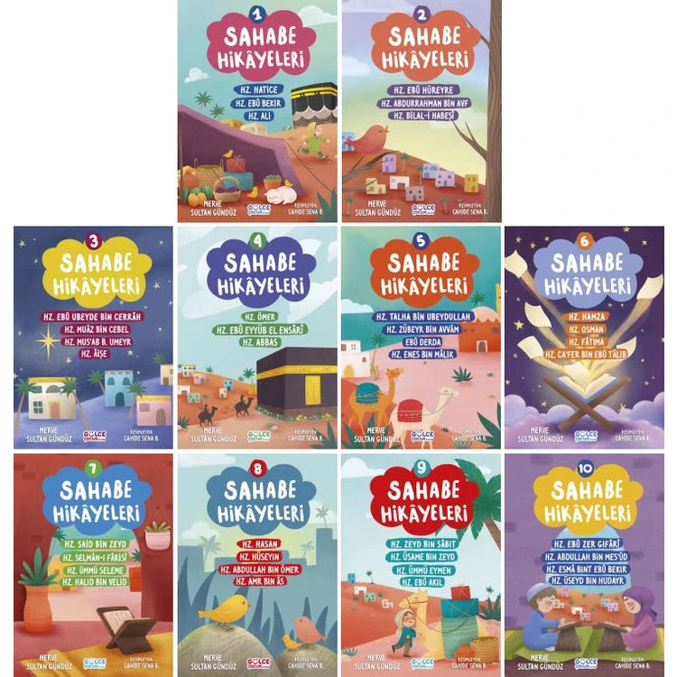 Sahabe Hikayeleri 10 Kitap Set - Merve Sultan Gündüz