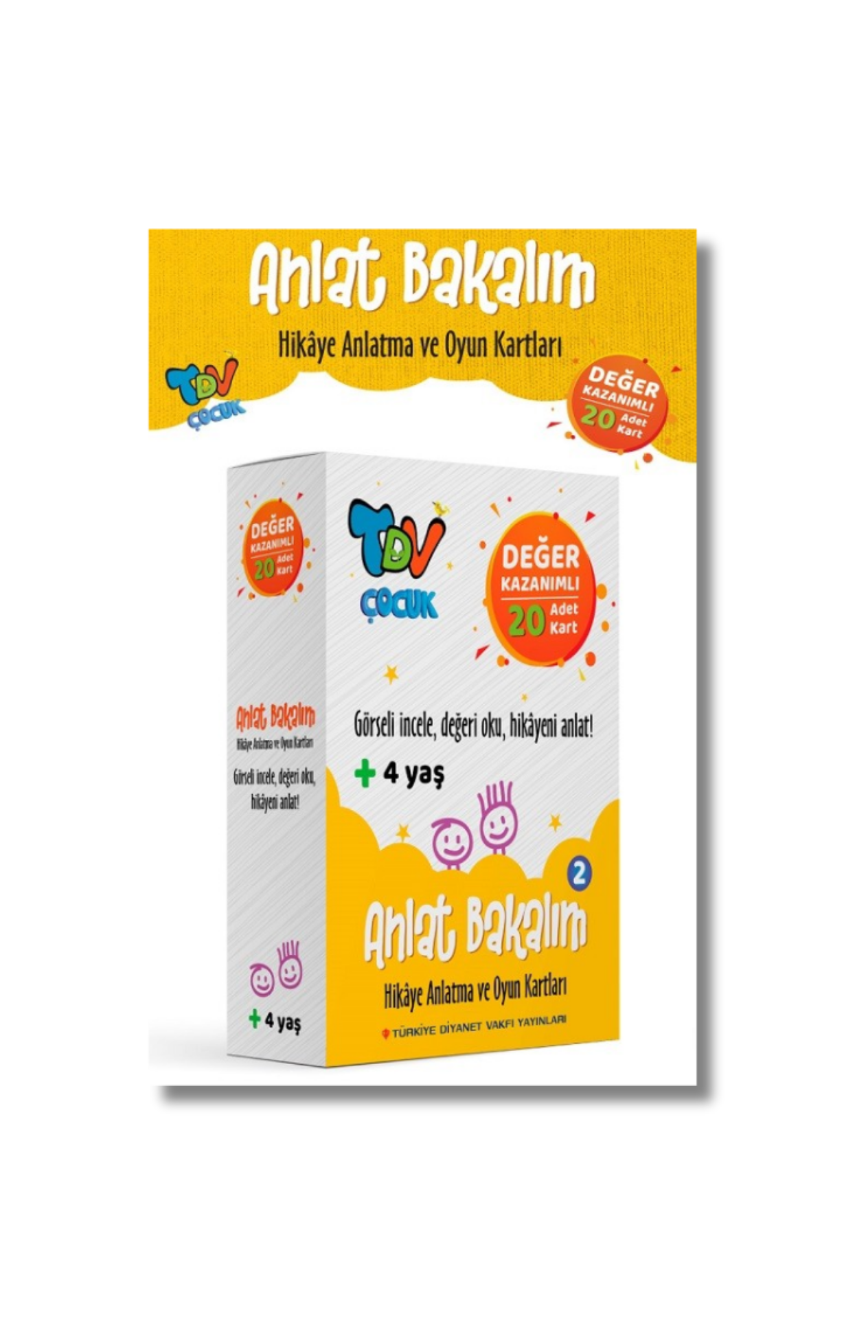Anlat Bakalım 2 Hikaye Anlatma Ve Oyun Kartları Değer Kazanımlı 20 Kart