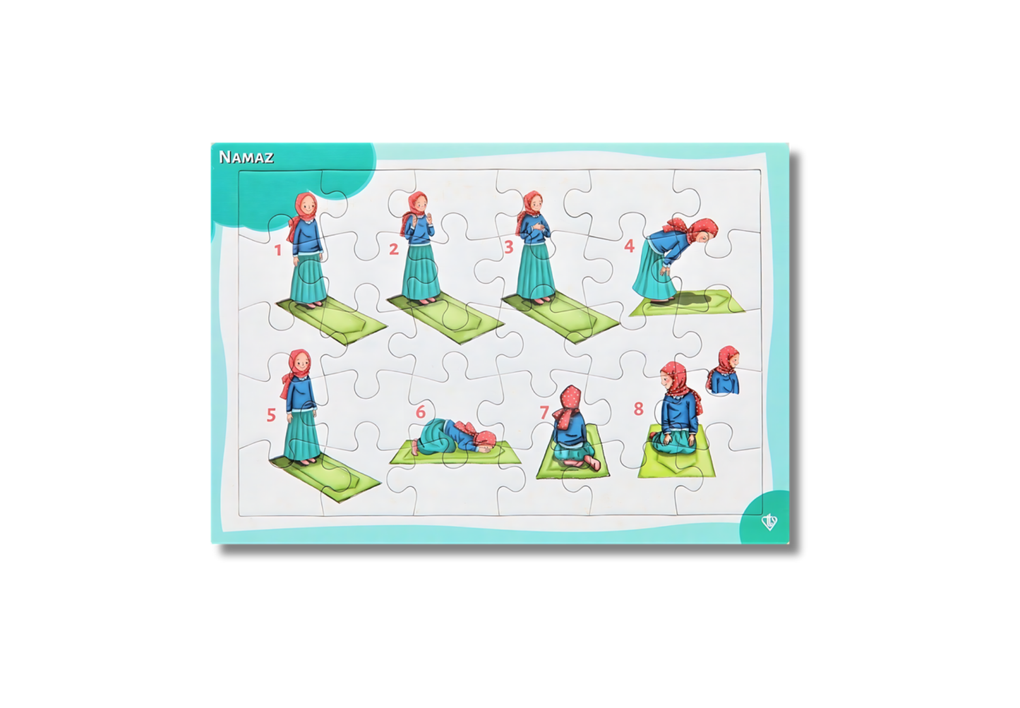 4-6 Yaş Namaz Öğreniyorum Kız 30 Parça Puzzle