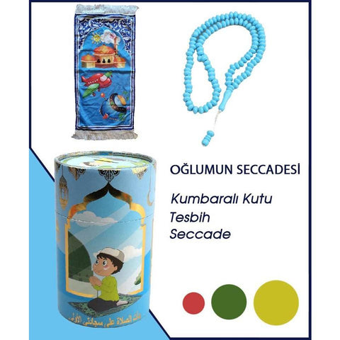 Seccade Set Oğlum Kızım Seti Silindir Kutulu - 8681863092818