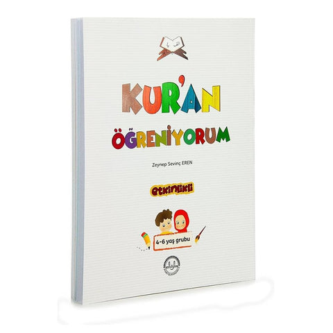 Kur'an Öğreniyorum 4-6 Yaş Elif Ba kitabı, yazar Zeynep Sevinç Eren, Diyanet İşleri Başkanlığı Yayınları.