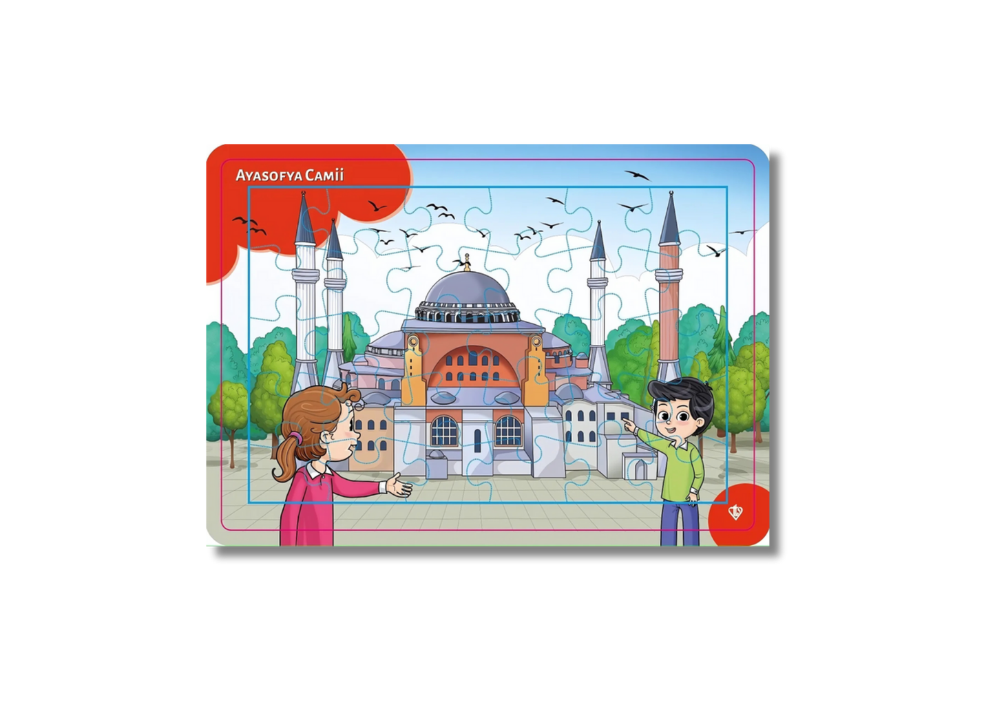 4-6 Yaş Değerli Mekanlar Ayasofya Cami Puzzle 42 Parça