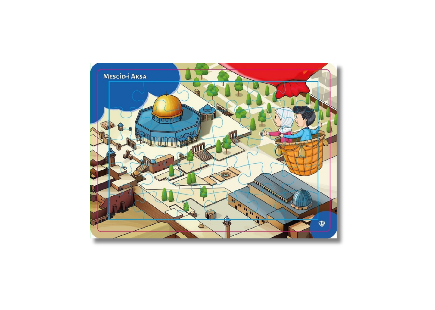 4-6 Yaş Değerli Mekanlar Mescidi Aksa Puzzle 30 Parça
